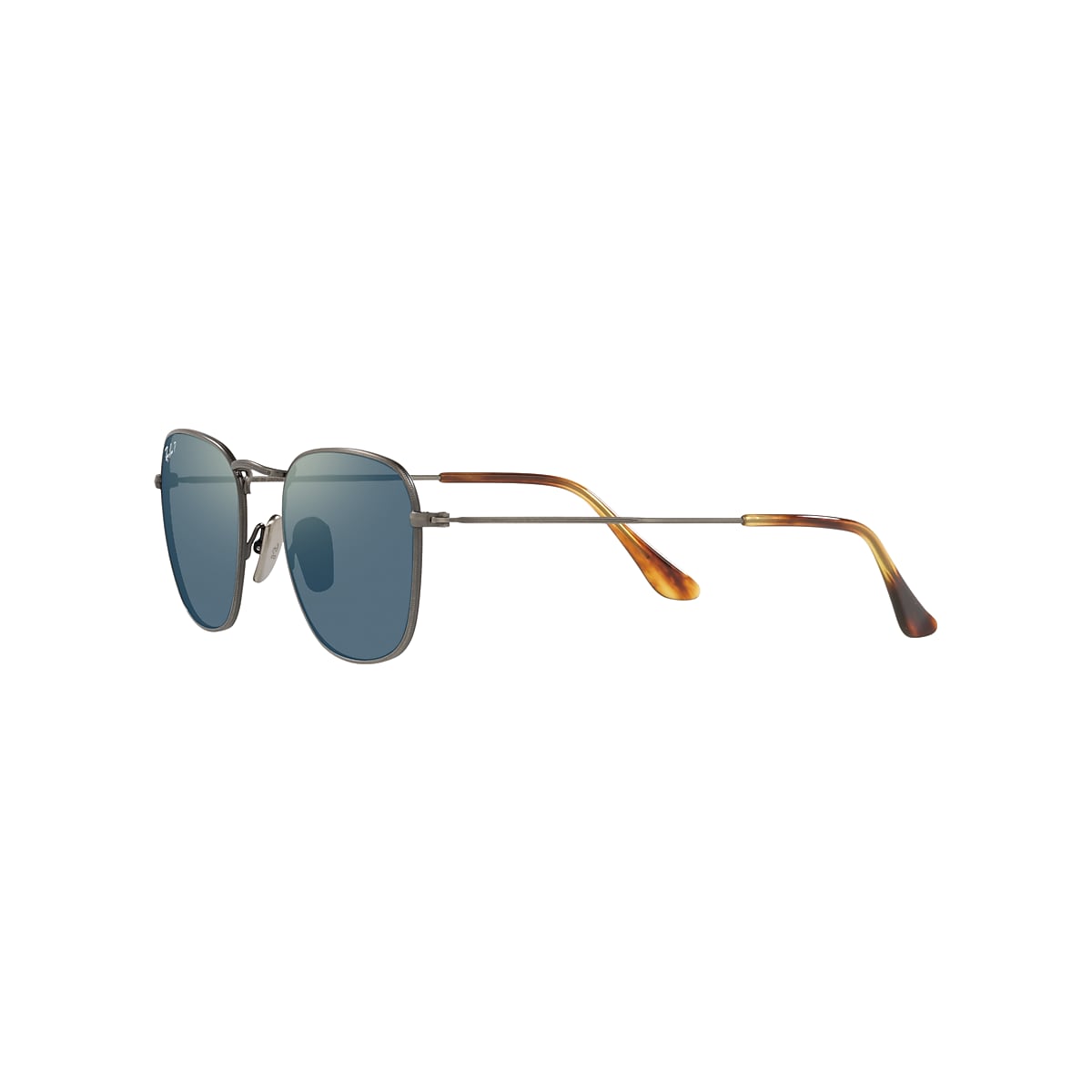 Frank Titanium Sunglasses in Gunmetal and Blue | Ray-Ban®