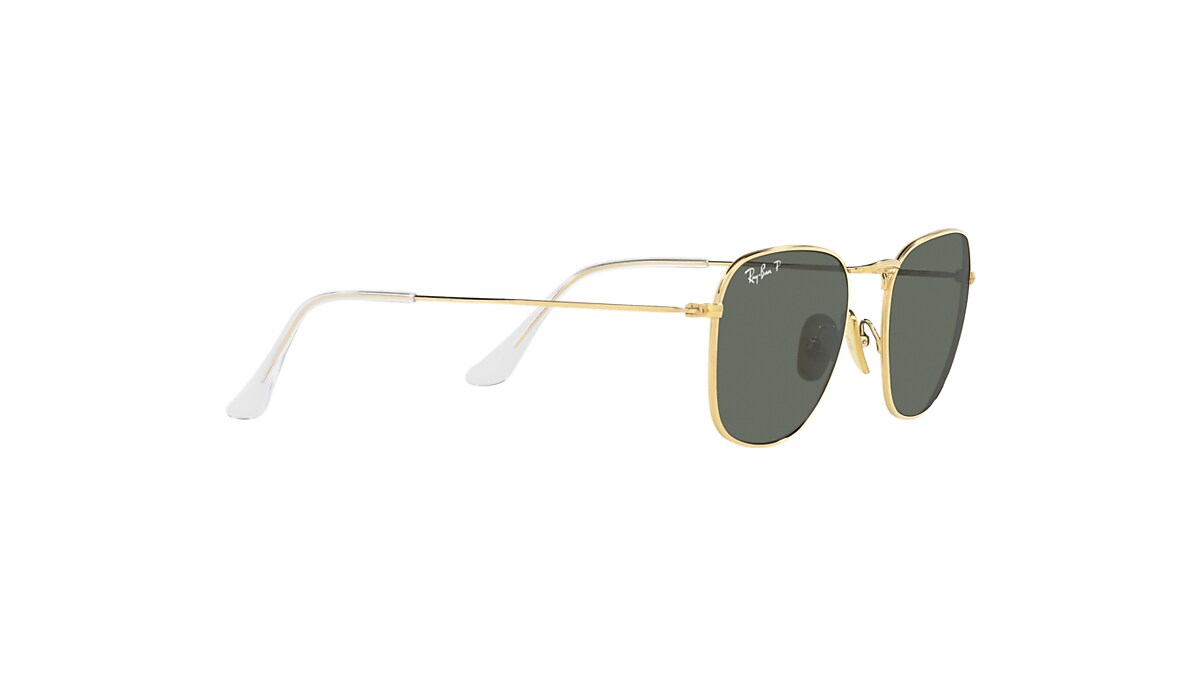 Men Rimless Titanium Frame Polarized Sunglasses With Case - Gold-green -  CD182WNN87U