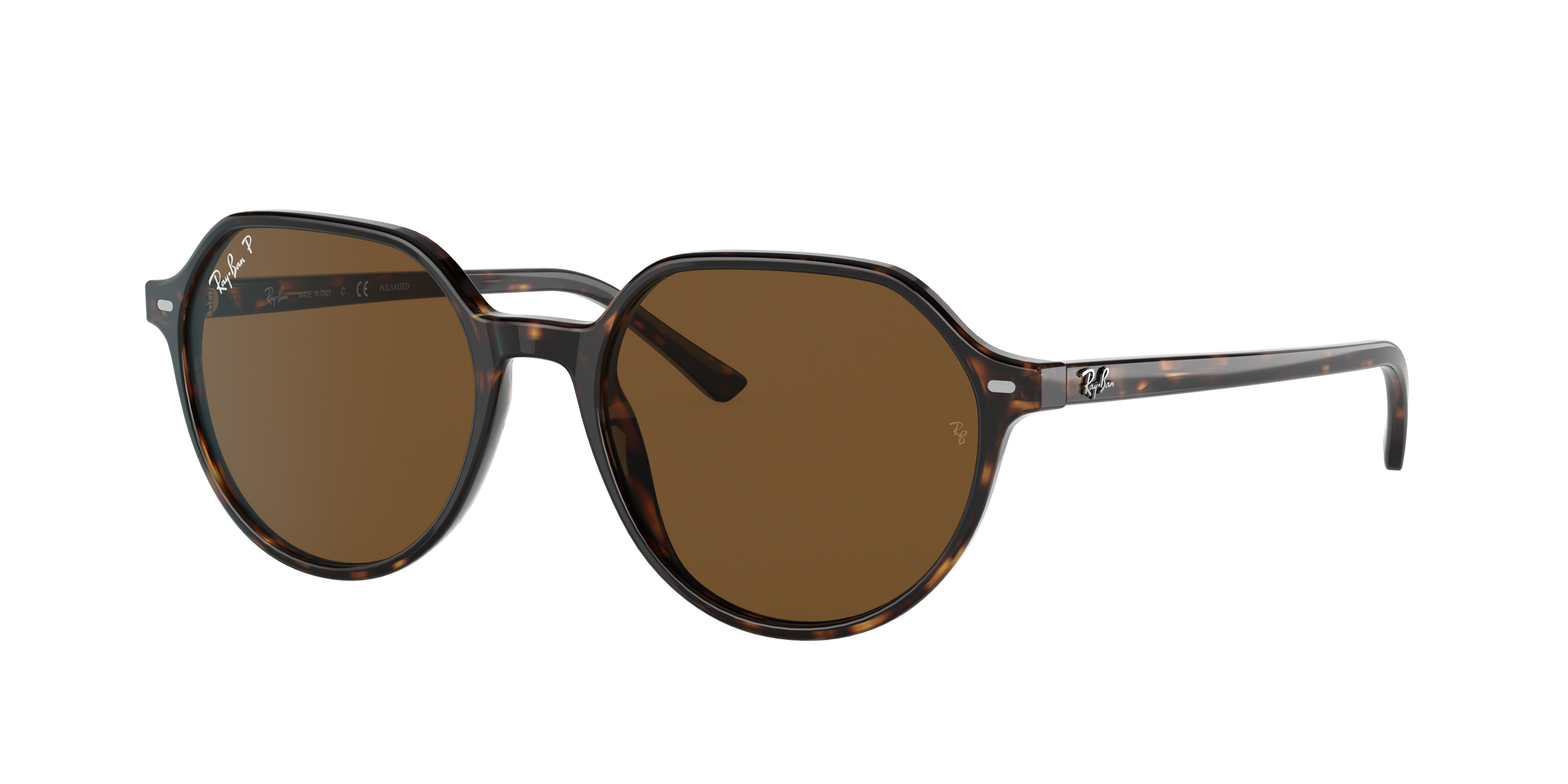 Ray Ban Thalia Sunglasses Tortoise Frame Brown Lenses Polarized 53-18
