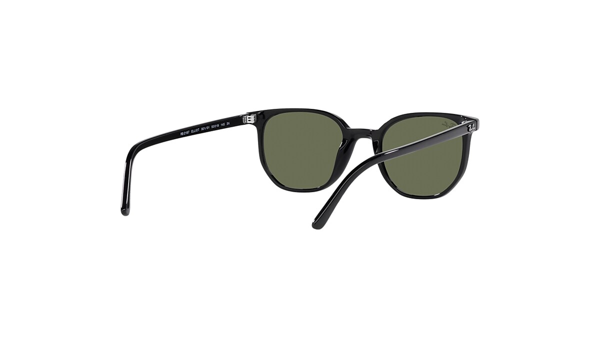 ELLIOT Sunglasses in Black and G-15 Green - RB2197 | Ray-Ban® US ELLIOT Sunglasses in Black and G-15 Green - RB2197 | Ray-Ban® US