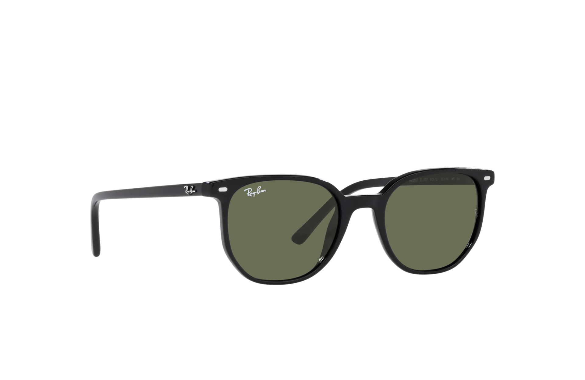 Lentes de sol Elliot en Negro y Verde | Ray-Ban®