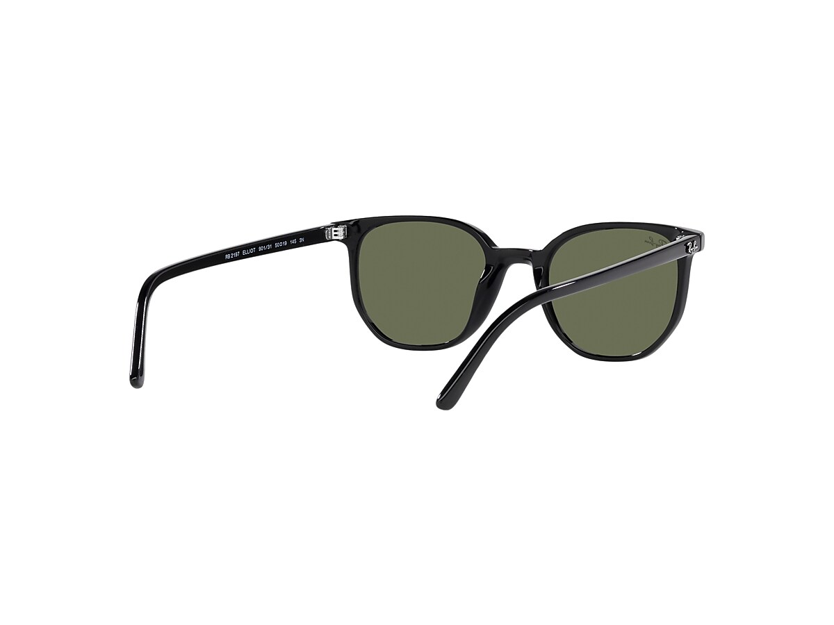 Elliot Sunglasses in Black and Green | Ray-Ban®