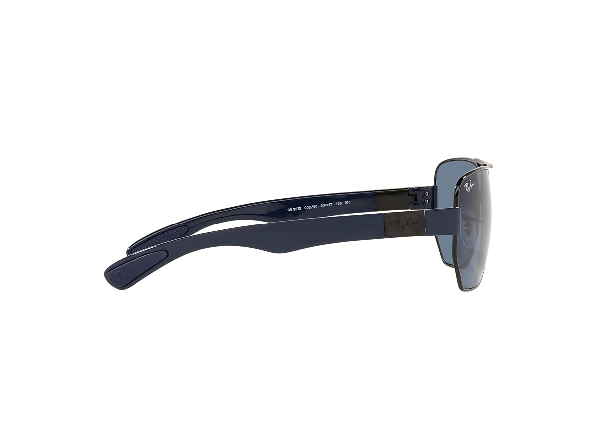 RB3672 Sunglasses in Black and Dark Blue - RB3672 | Ray-Ban® US