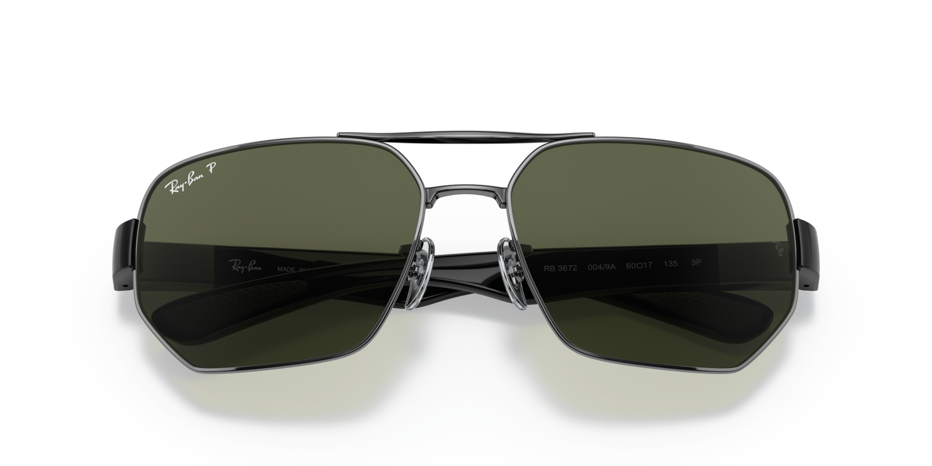 Rb3672 Sunglasses in Gunmetal and Green 