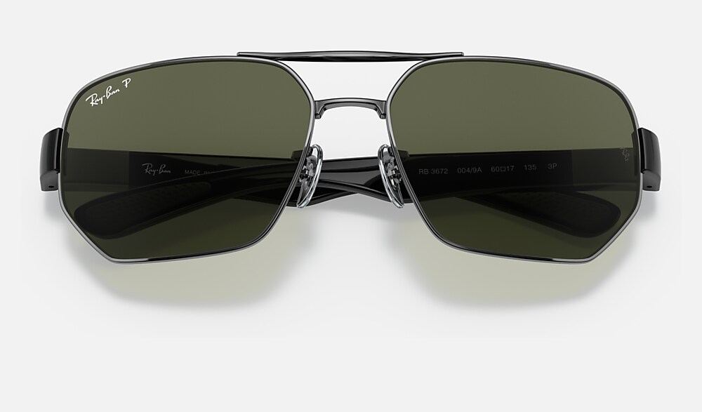 RB3672 Sunglasses in Gunmetal and Green - RB3672 | Ray-Ban® CA