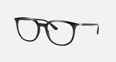 RB7190 OPTICS Polarized Eyeglasses with Black and Clear (53-19