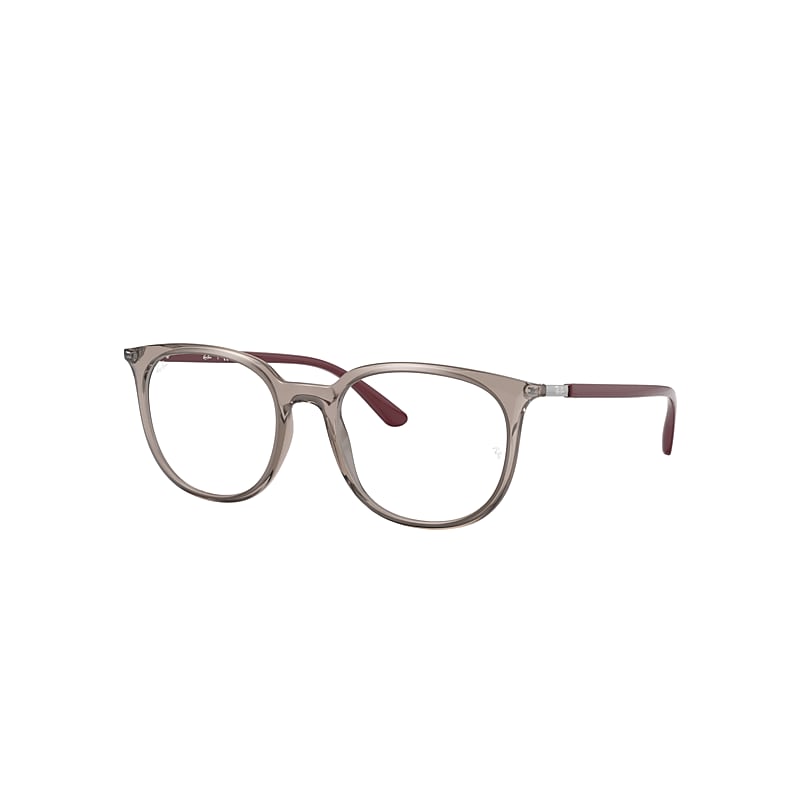 Ray-Ban Rb7190 Optics Eyeglasses Bordeaux Frame Clear Lenses Polarized 53-19