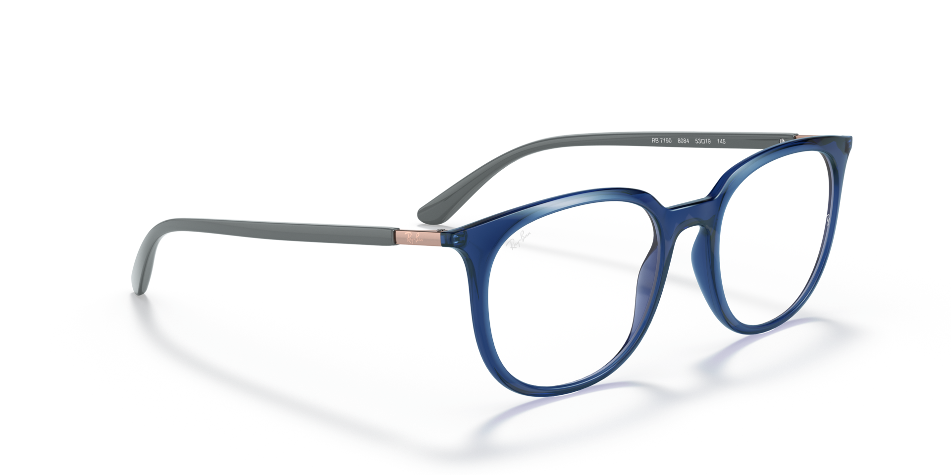 Rb7190 Eyeglasses with Transparent Blue 