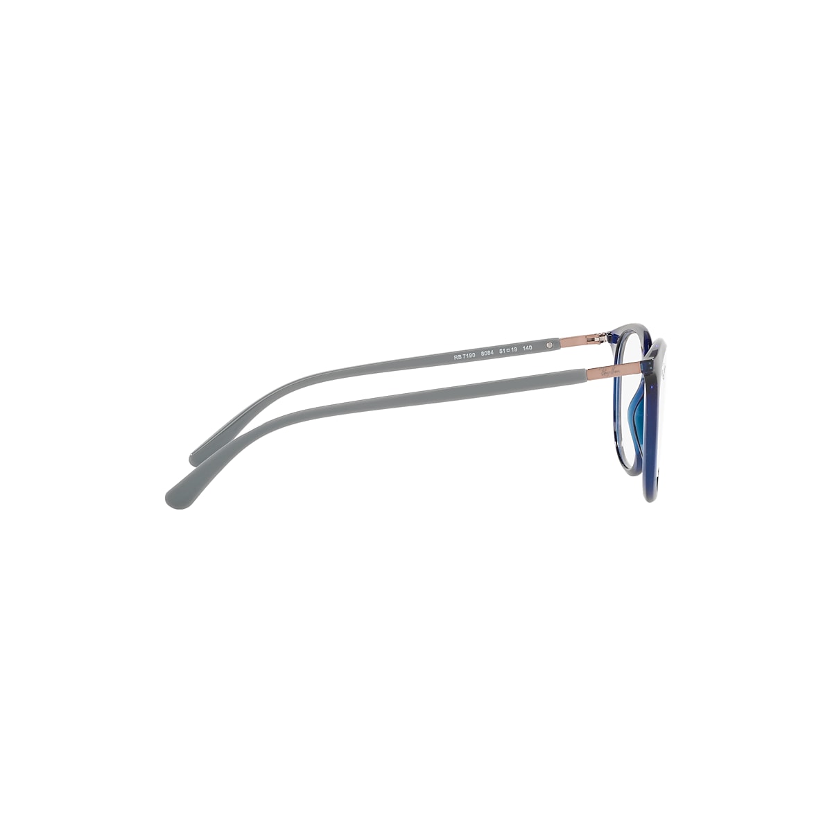 RB7190 OPTICS Eyeglasses with Transparent Blue Frame - RB7190