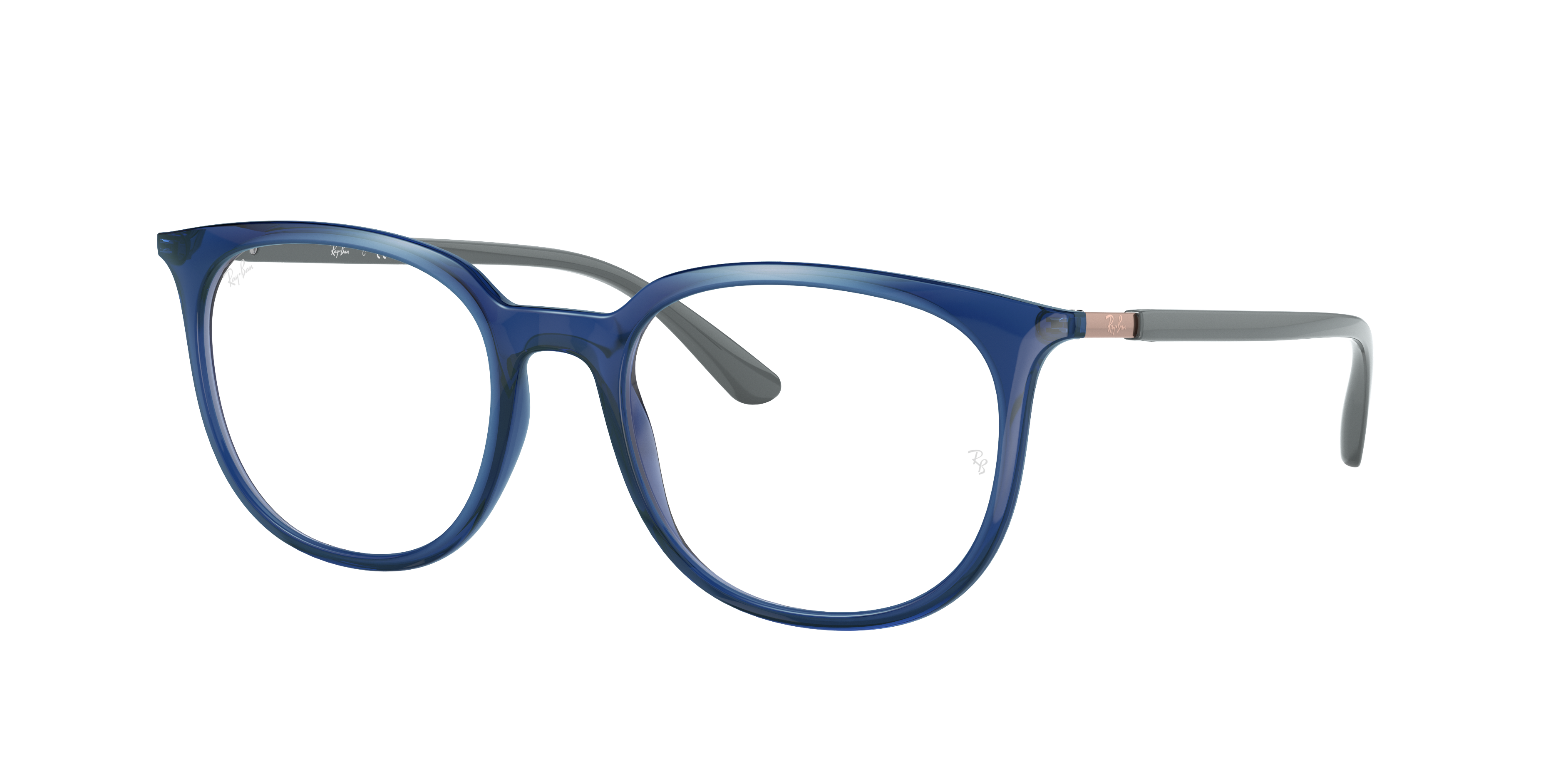 Ray Ban Rb7190 Eyeglasses Grey Frame Clear Lenses 51-22