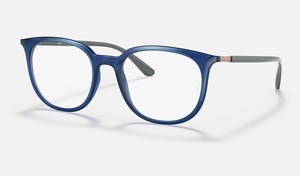Rb7190 Optics Eyeglasses with Transparent Blue Frame | Ray-Ban®