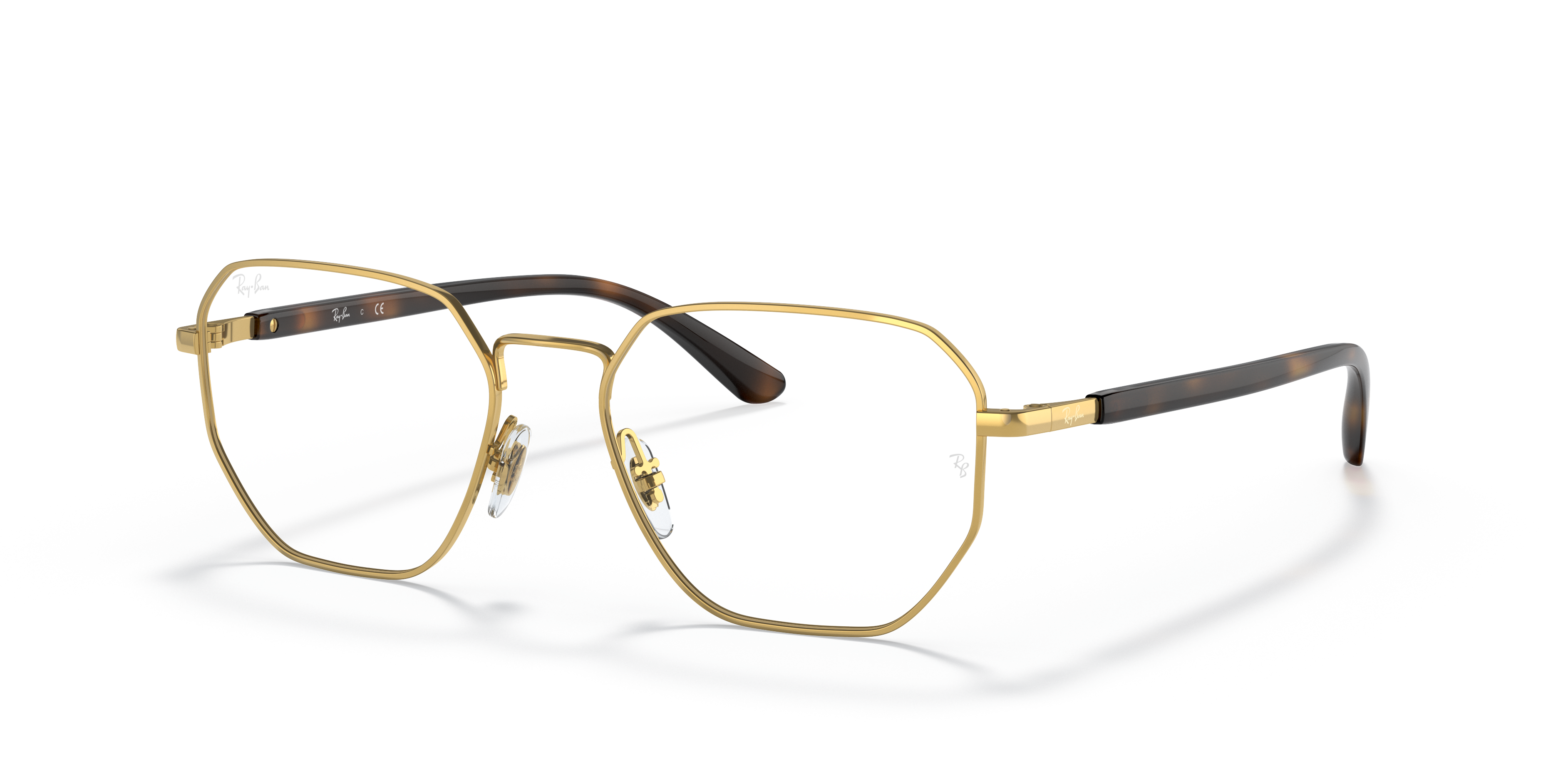 ray bans gold frames