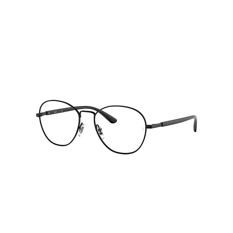 Ray-Ban Rb6470 Optics Eyeglasses Sand Black Frame Clear Lenses 50-17