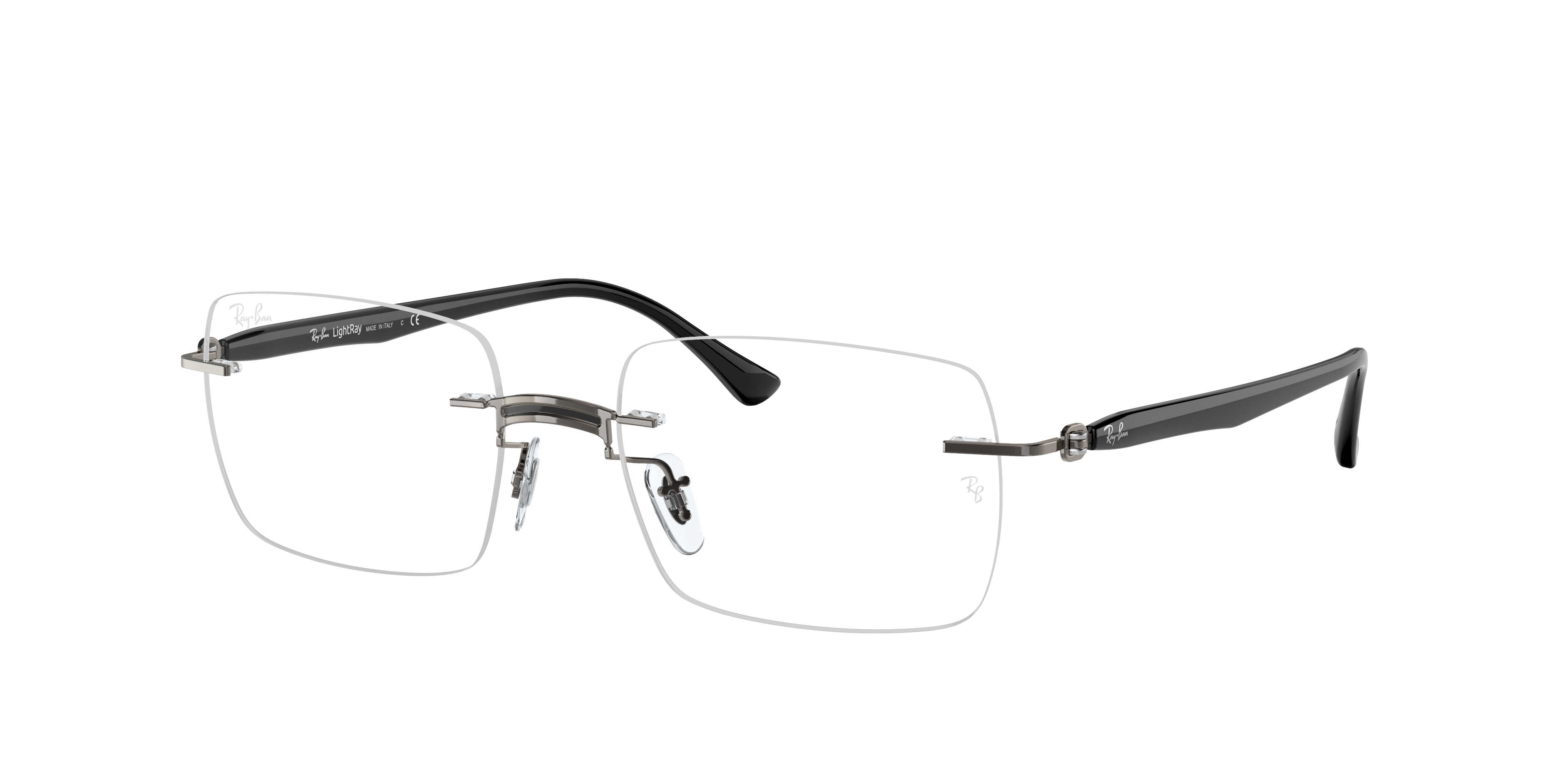 Ray Ban Rb8767 Eyeglasses Black Frame Clear Lenses 53-20
