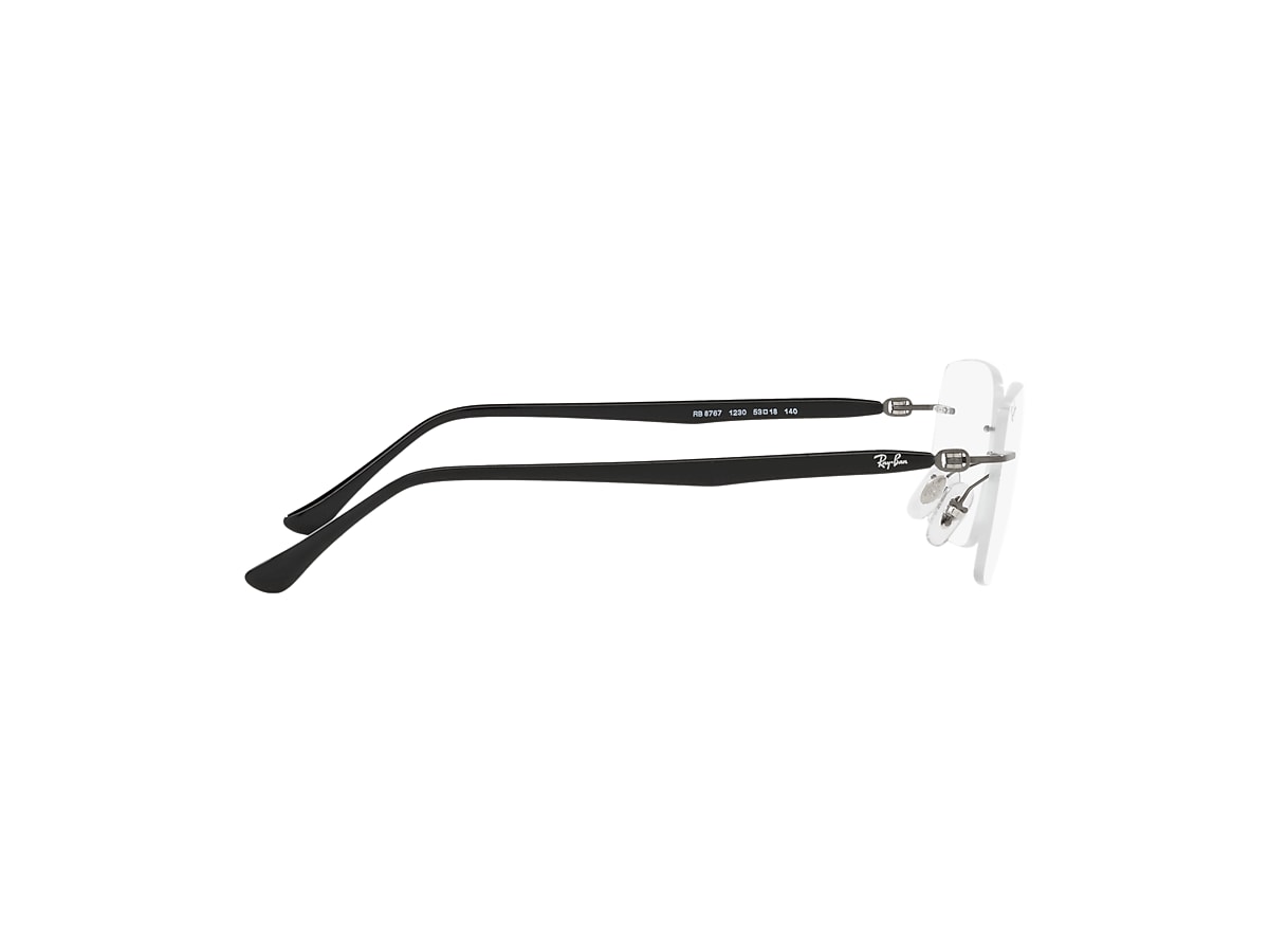 RB8767 OPTICS Eyeglasses with Black On Gunmetal Frame 