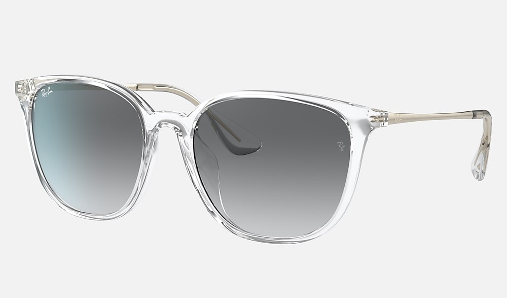 Transparent Sunglasses in Grey and RB4348D - RB4348D | Ray 