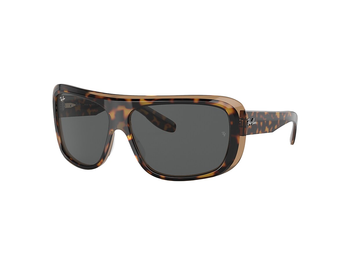 BLAIR Sunglasses in Havana On Transparent Brown and Grey - RB2196