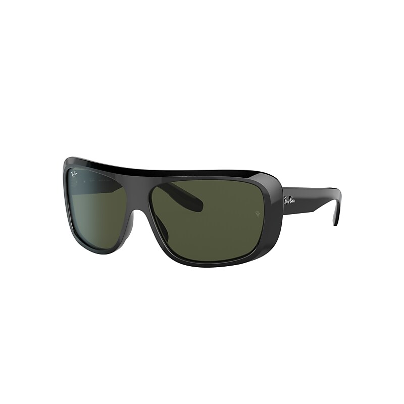 Ray-Ban Blair Sunglasses Black Frame Green Lenses 64-13 product image