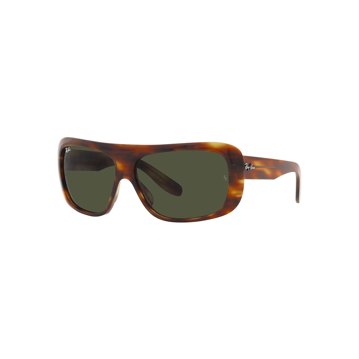 BLAIR Sunglasses in Striped Havana and Green - RB2196 | Ray-Ban® US