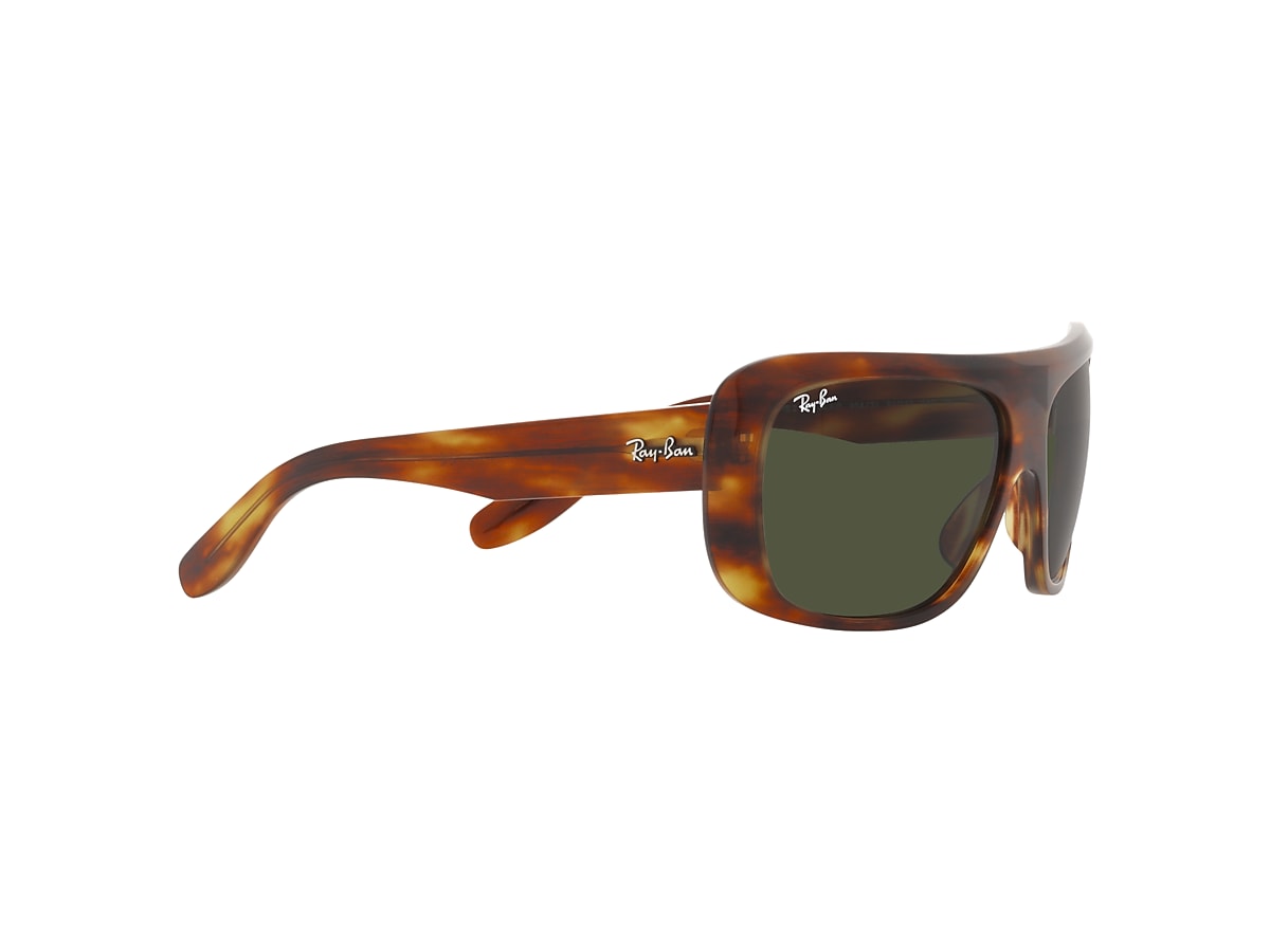 BLAIR Sunglasses in Striped Havana and Green - RB2196 | Ray-Ban® US