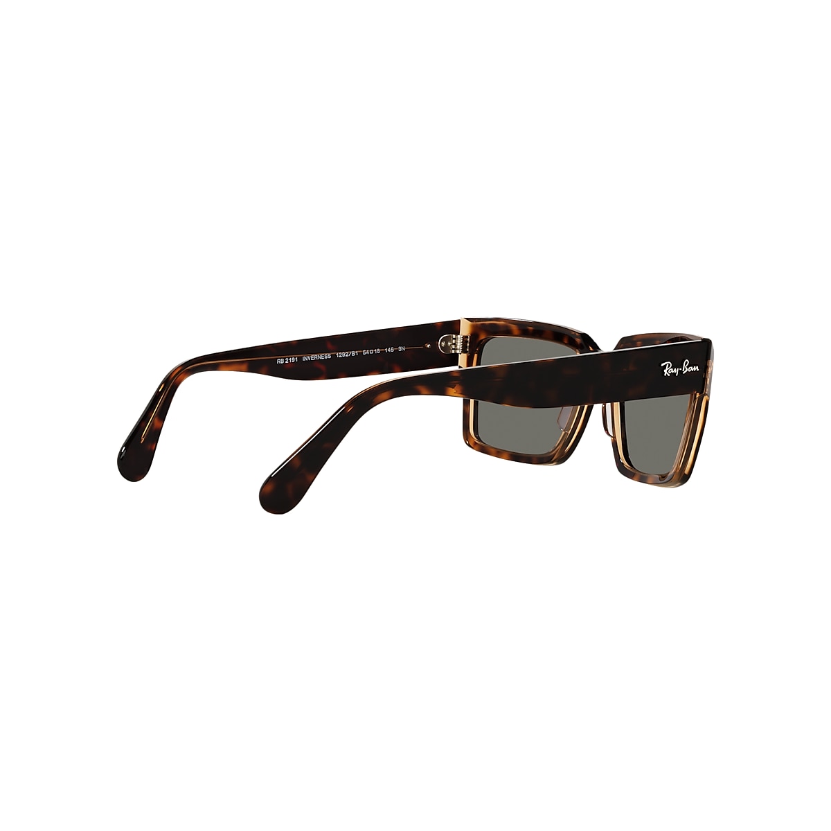 INVERNESS Sunglasses in Havana On Transparent Brown and