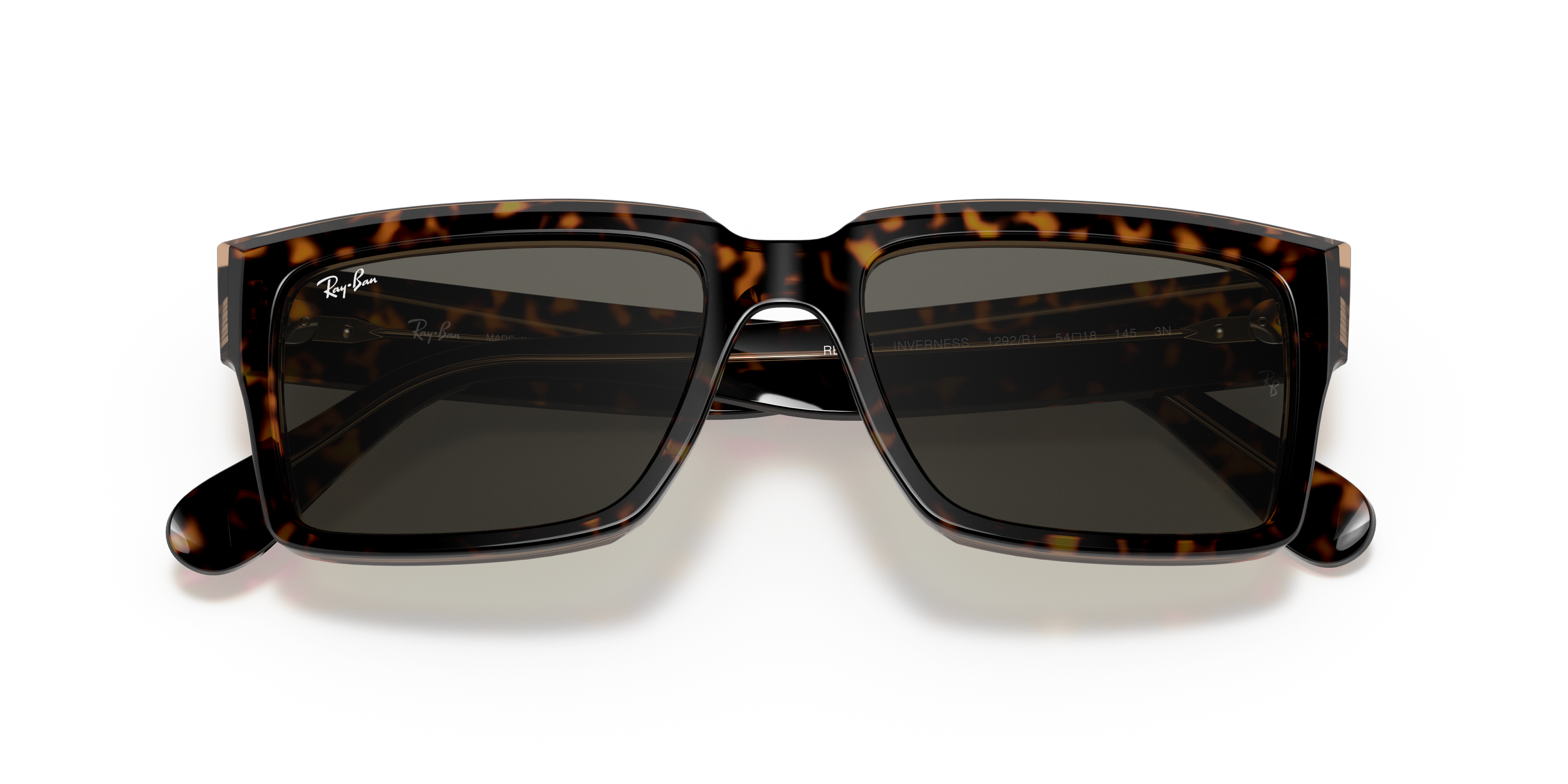 Inverness Sunglasses in Tortoise and Dark Grey | Ray-Ban®