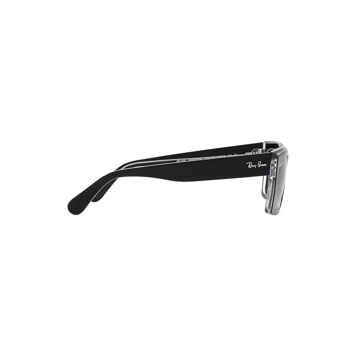 INVERNESS Sunglasses in Black On Transparent and Blue INVERNESS Sunglasses in Black On Transparent and Blue