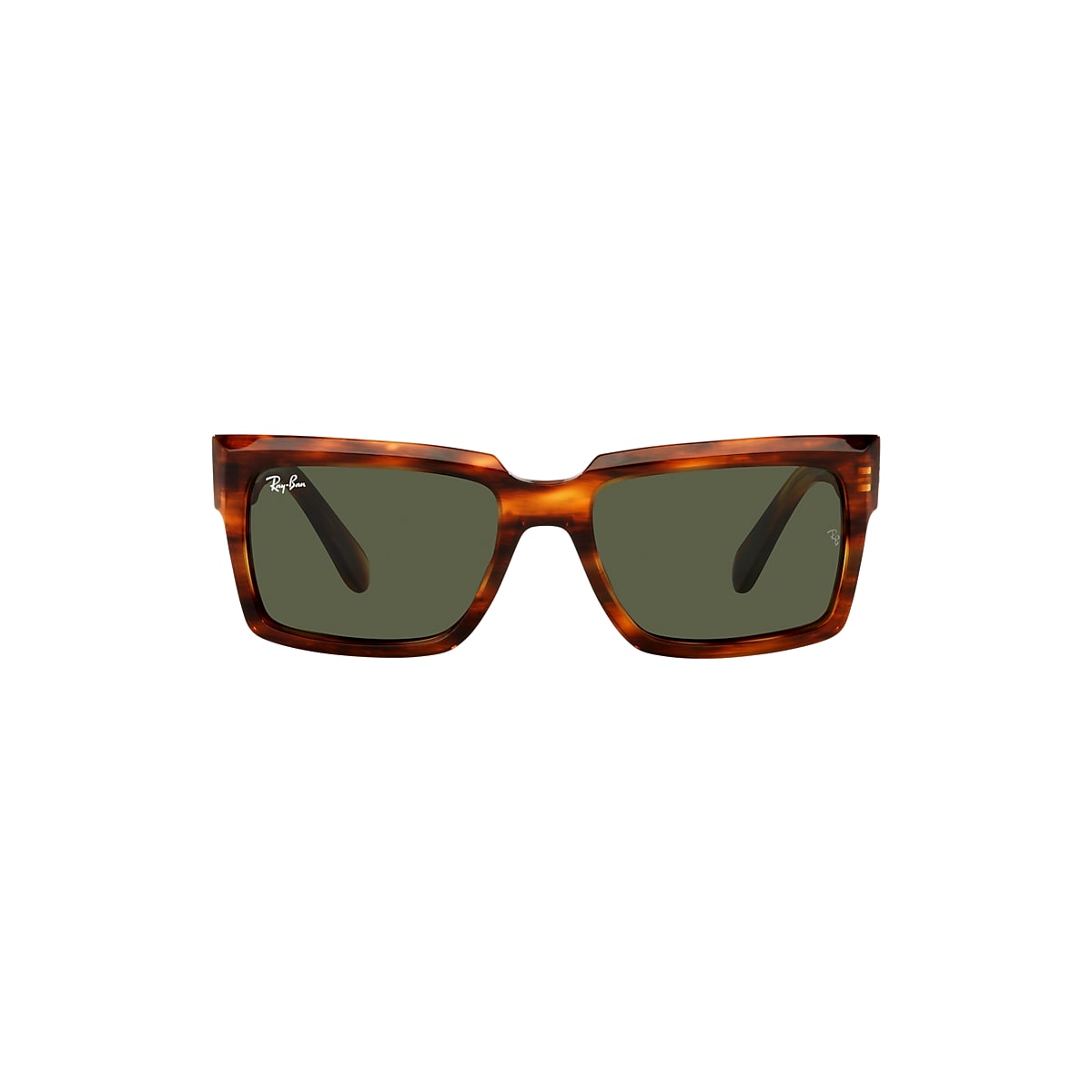 INVERNESS Sunglasses in Striped Havana and Green - RB2191 | Ray