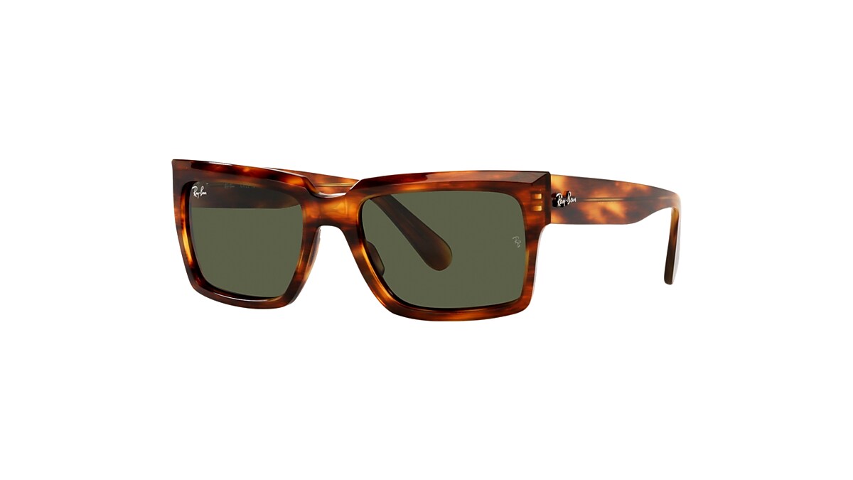 INVERNESS Sunglasses in Striped Havana and Green - RB2191 | Ray