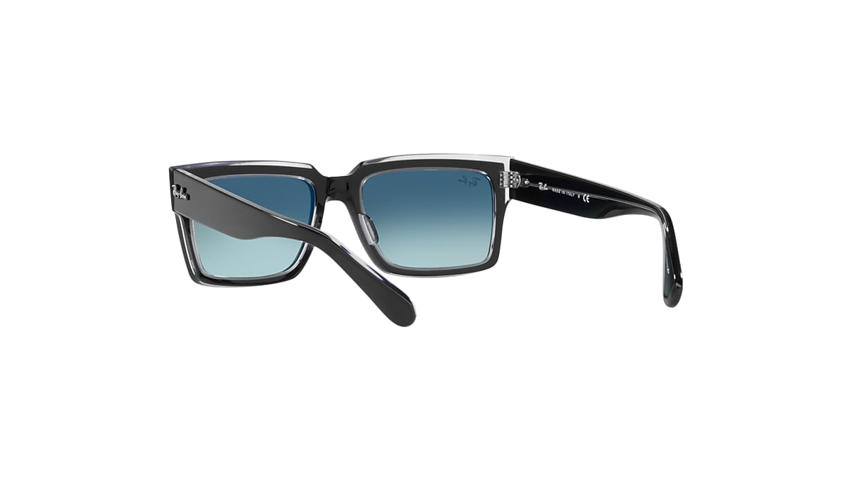 INVERNESS Sunglasses in Black On Transparent and Blue - RB2191F 