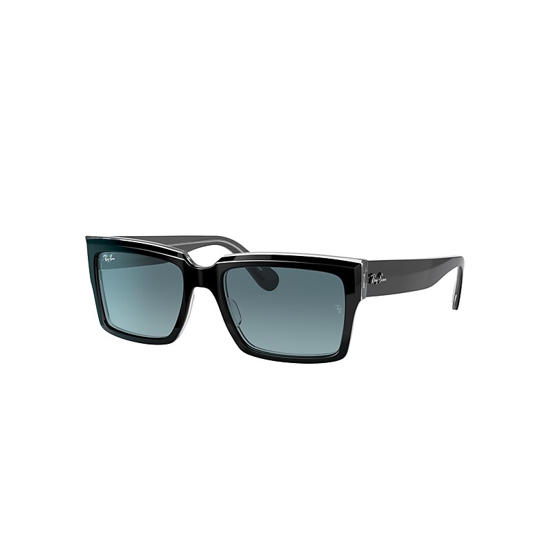 Ray-Ban Inverness Sunglasses Black Frame Blue Lenses 55-18 product image