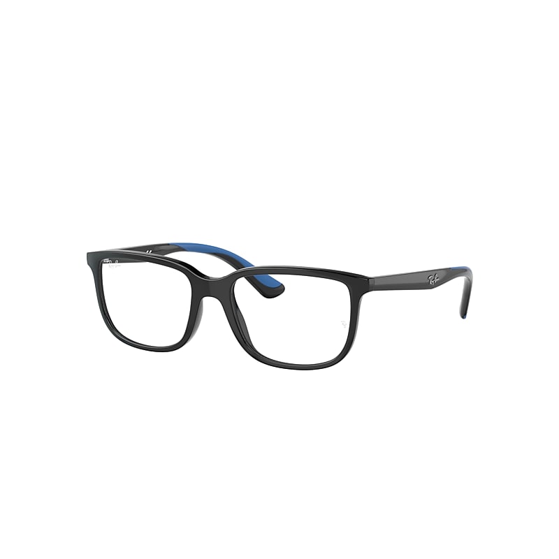 Ray-Ban Junior Rb1605 Optics Kids Eyeglasses Black Frame Clear Lenses Polarized 49-16