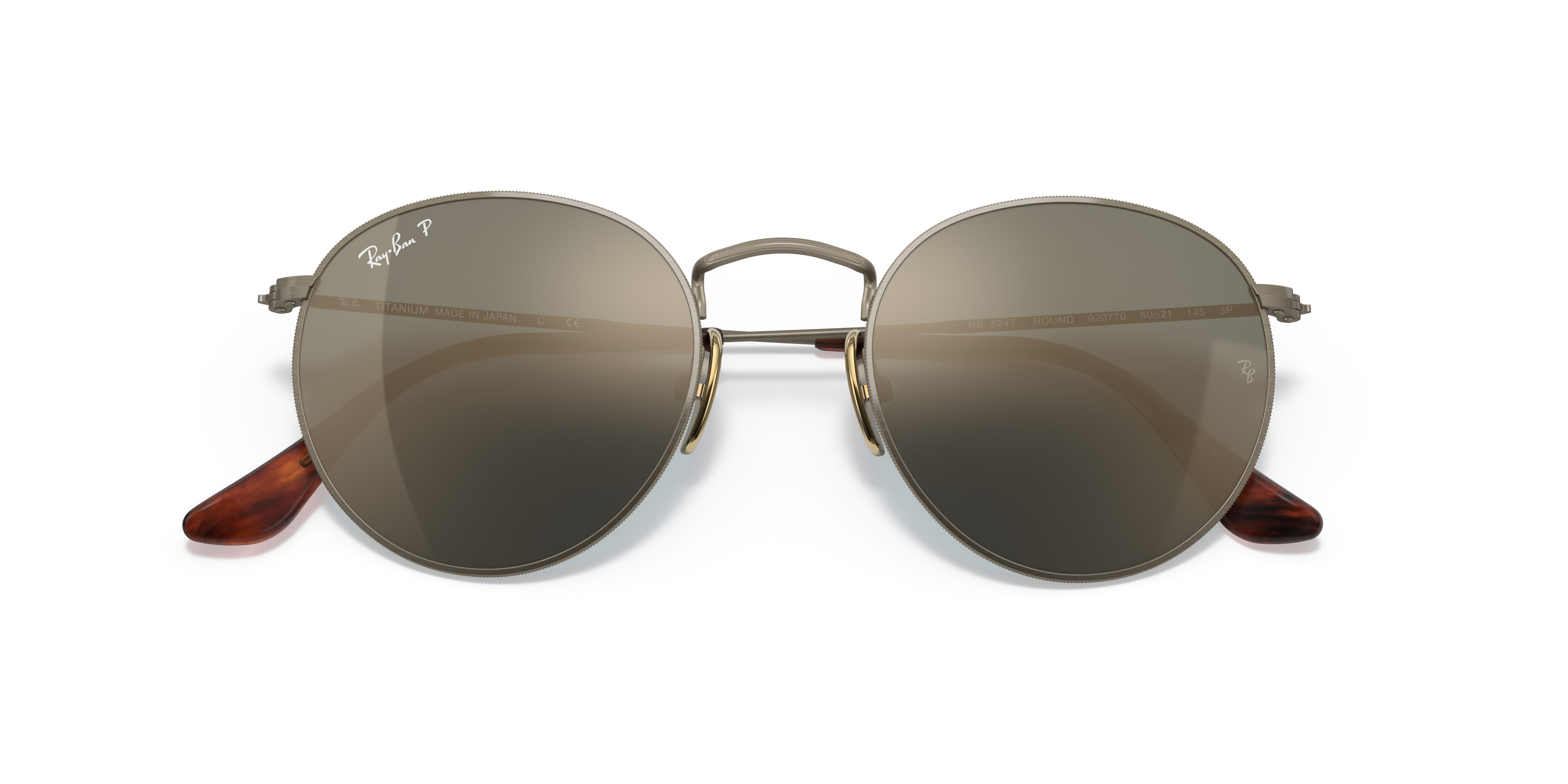 round titanium ray ban