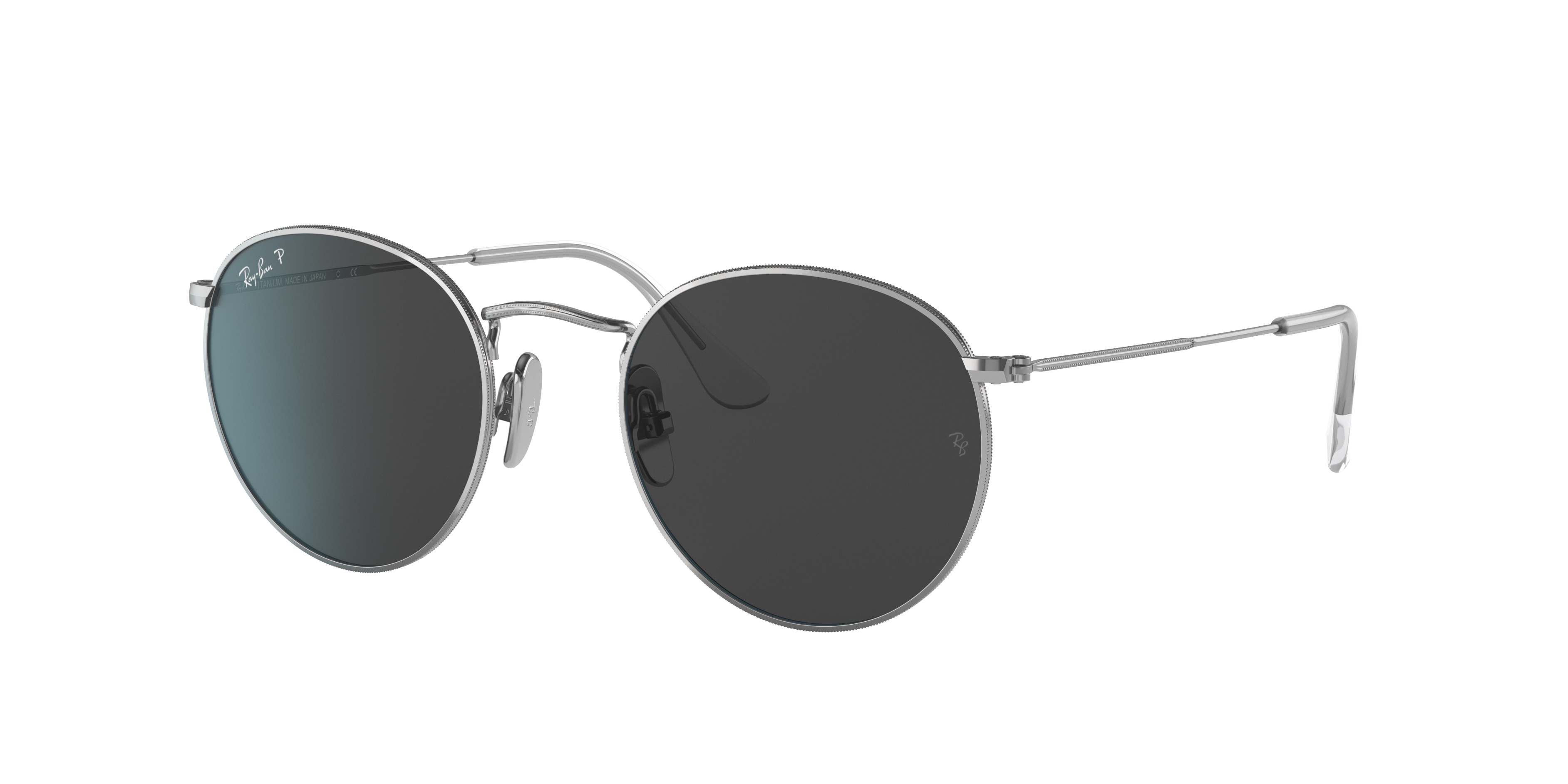 ray ban black silver