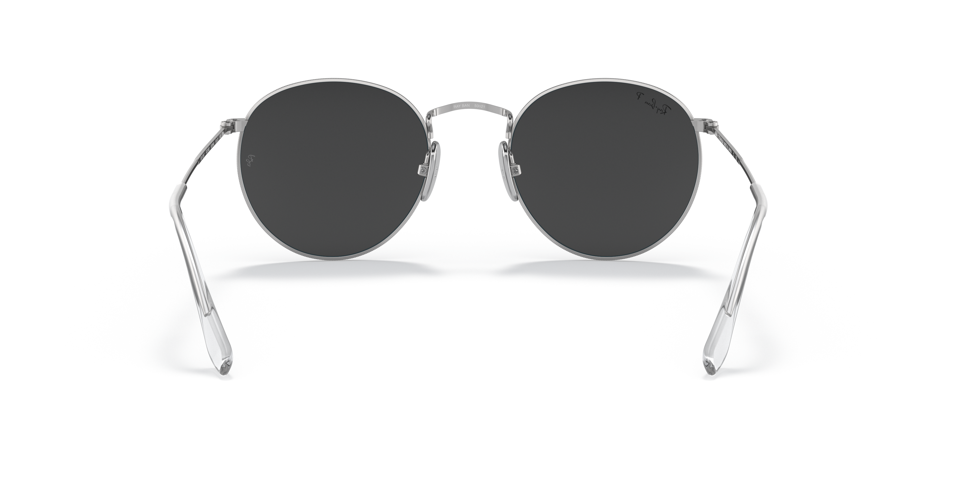 ray ban silver frame black lens