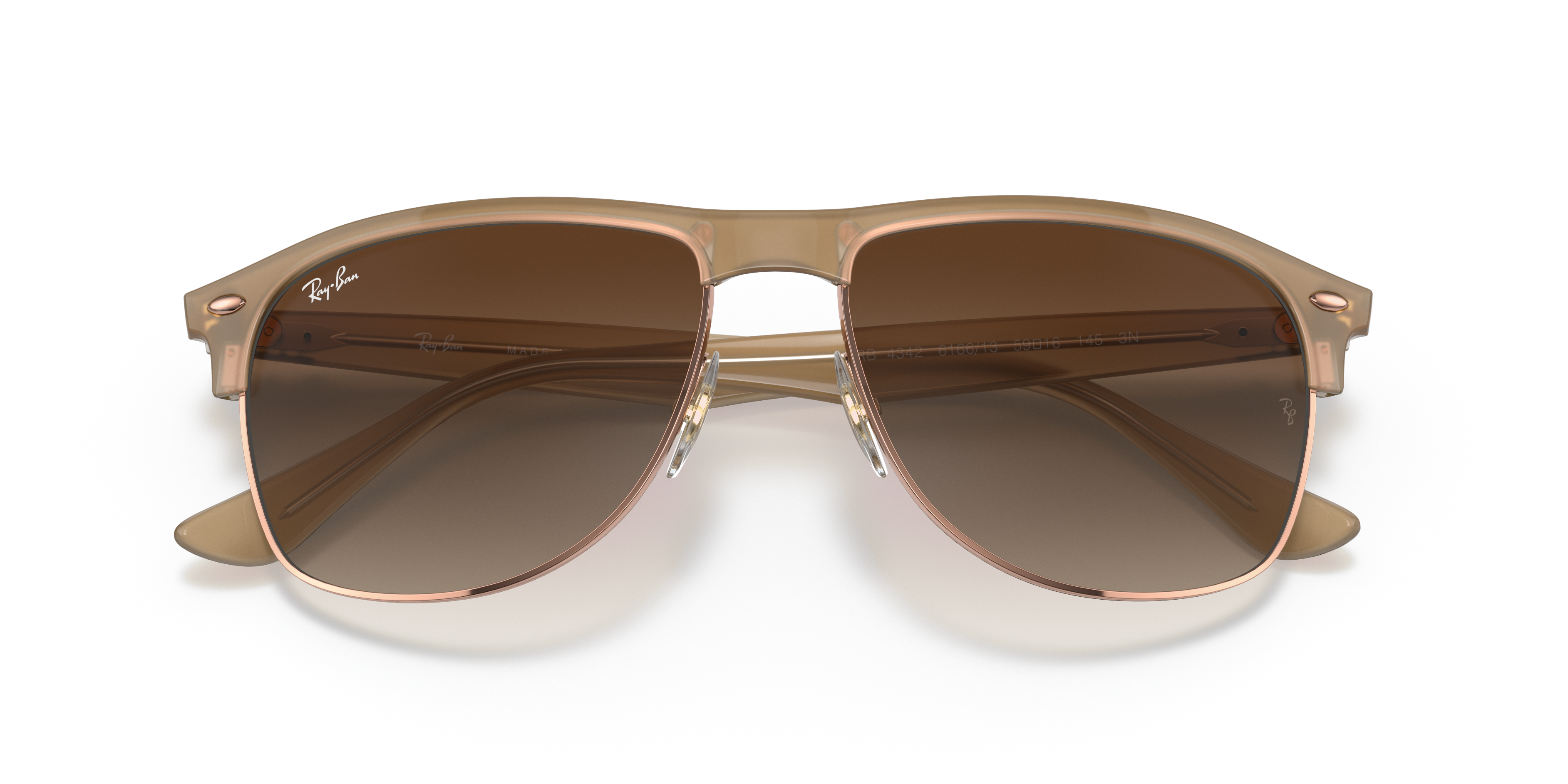 brown ray ban glasses