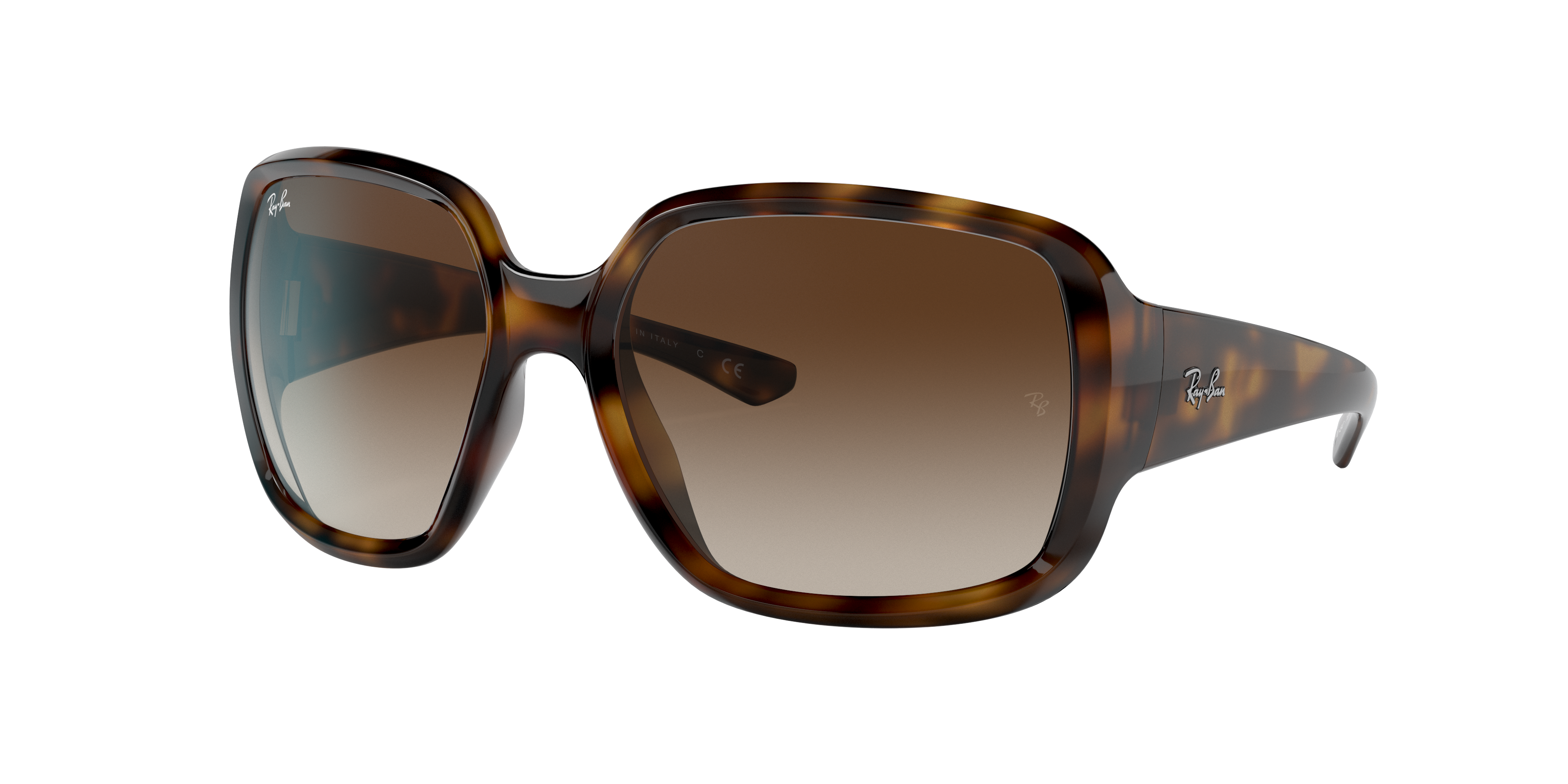 Ray Ban Powderhorn Sunglasses Tortoise Frame Brown Lenses 60-18