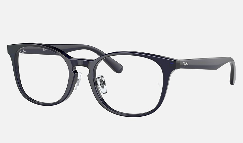 RB5386 OPTICS Eyeglasses with Dark Transparent Blue Frame 