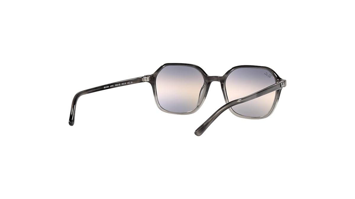 JOHN BI-GRADIENT Sunglasses in Grey Havana and Pink/Blue - RB2194