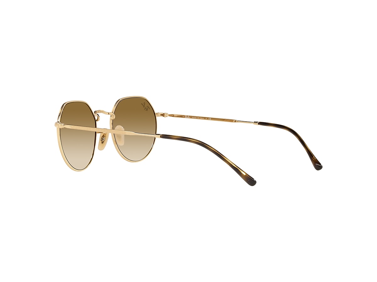 Ray-Ban JACK UNISEX - Lunettes de soleil - gold-coloured/doré 