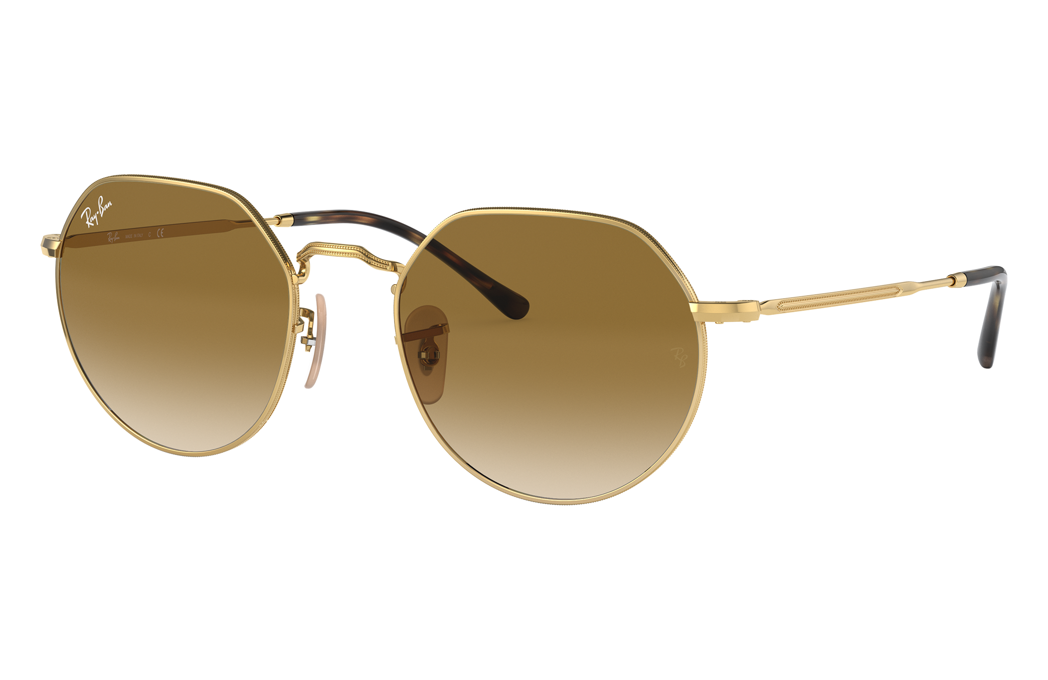 fox Masculinity Goneryl Jack Sunglasses in Gold and Light Brown | Ray-Ban®