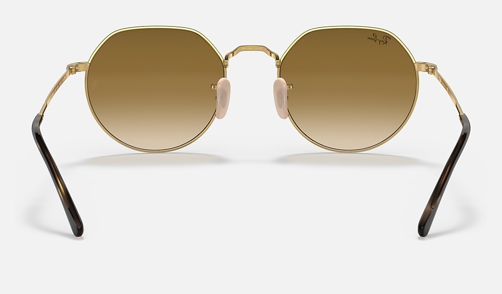 Jack Sunglasses in Gold and Brown | Ray-Ban®