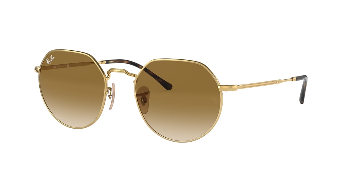 JACK Sunglasses in Gold and Brown - RB3565 | Ray-Ban® US