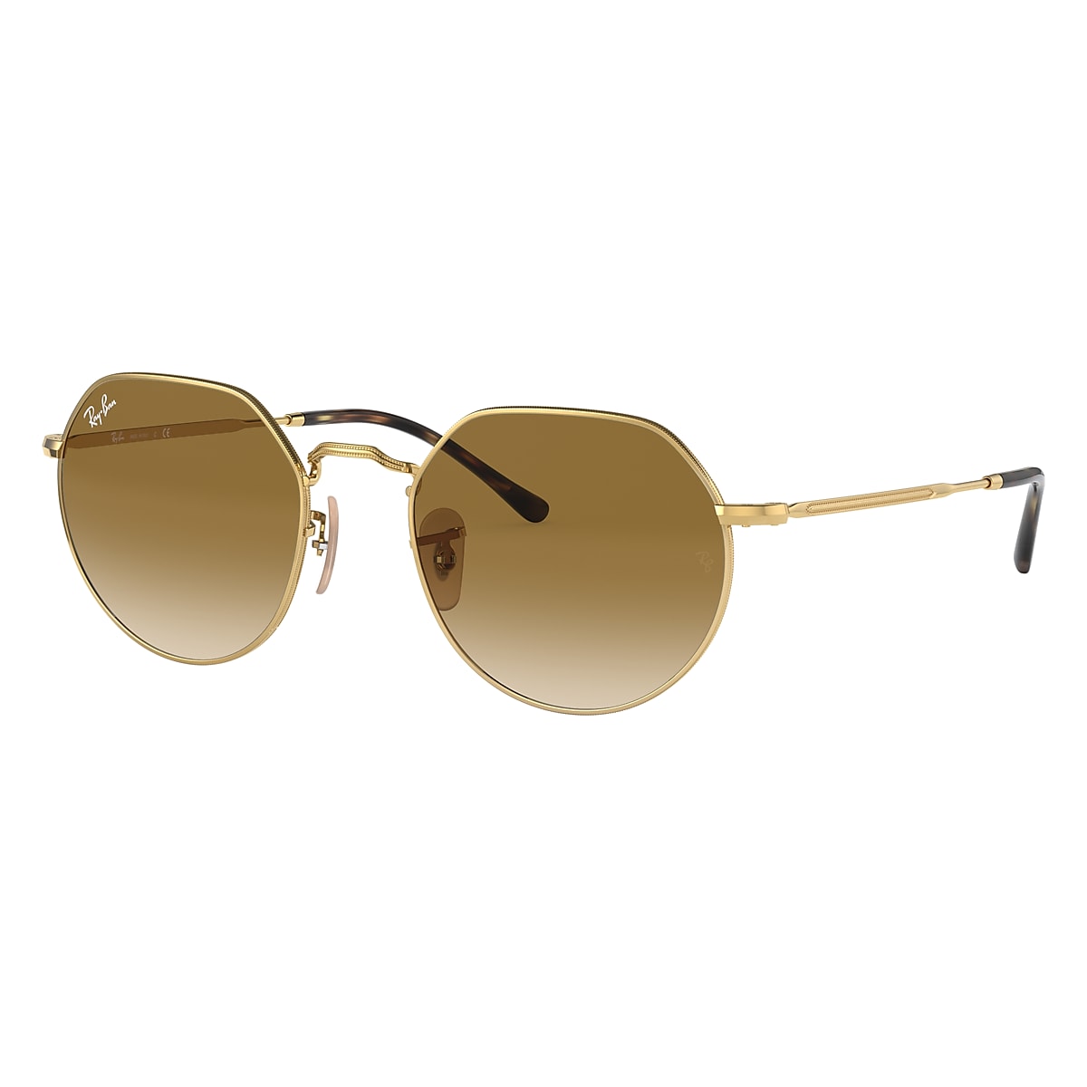 Jack Sunglasses in Gold and Brown | Ray-Ban®