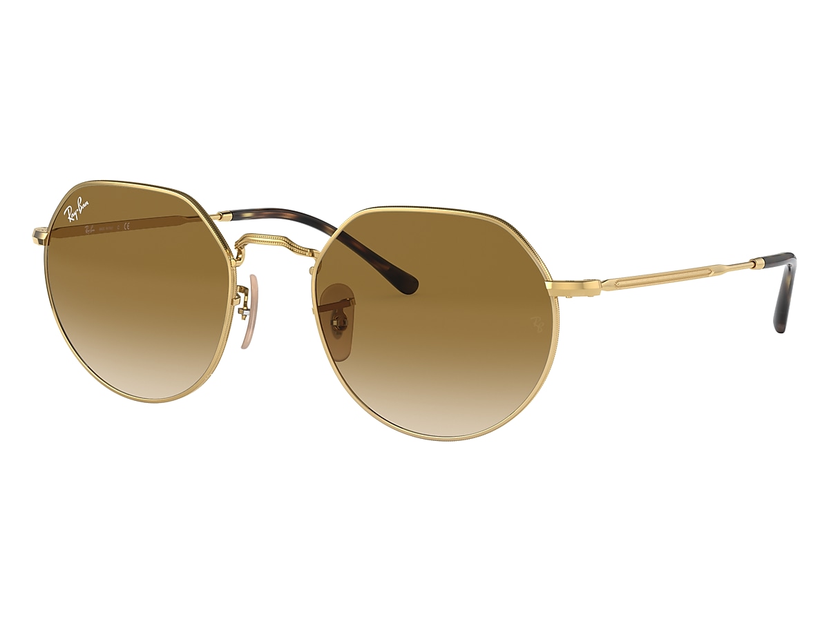 JACK Sunglasses in Gold and Brown - RB3565