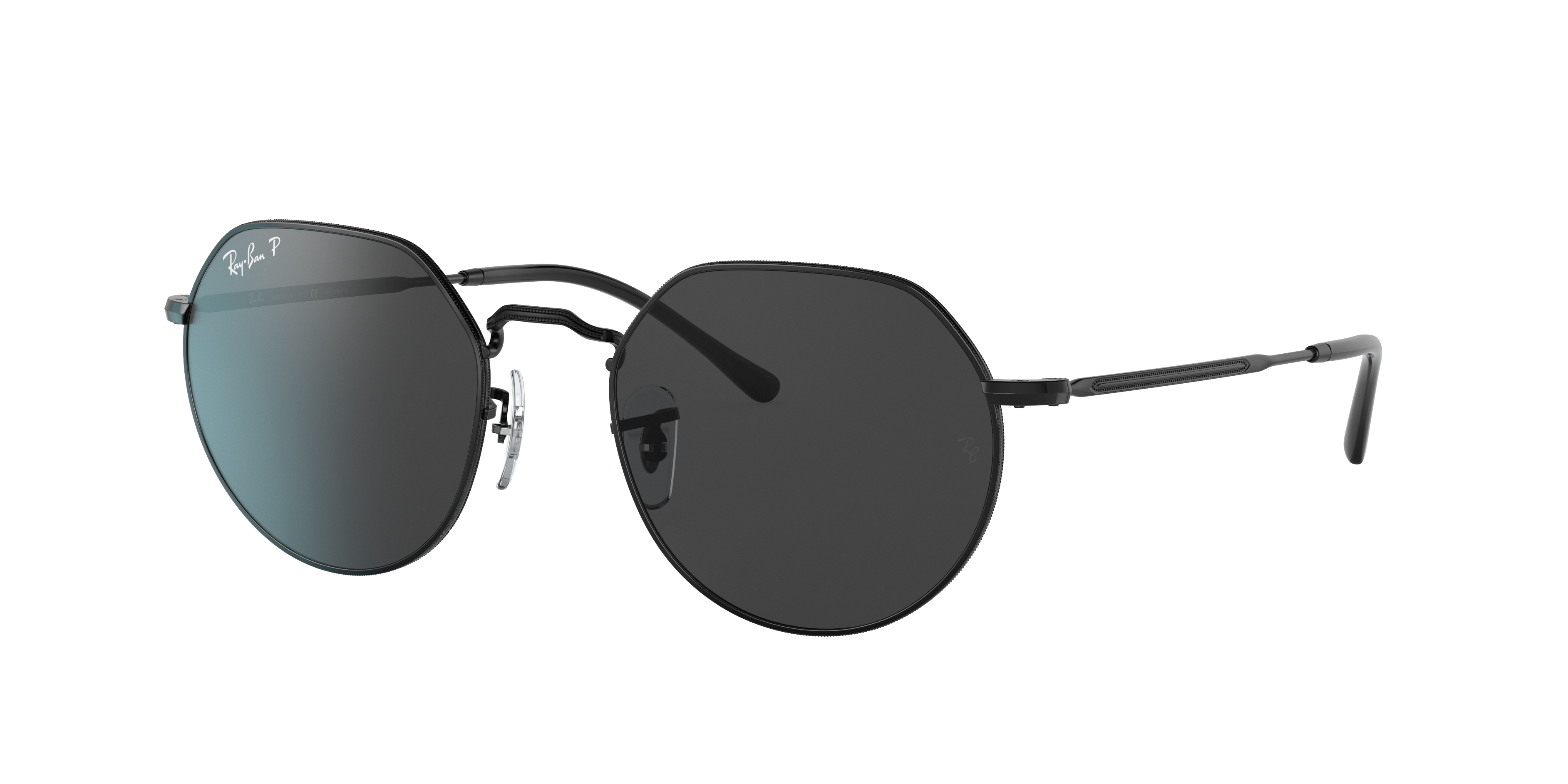 ray ban hexagonal sunglasses black