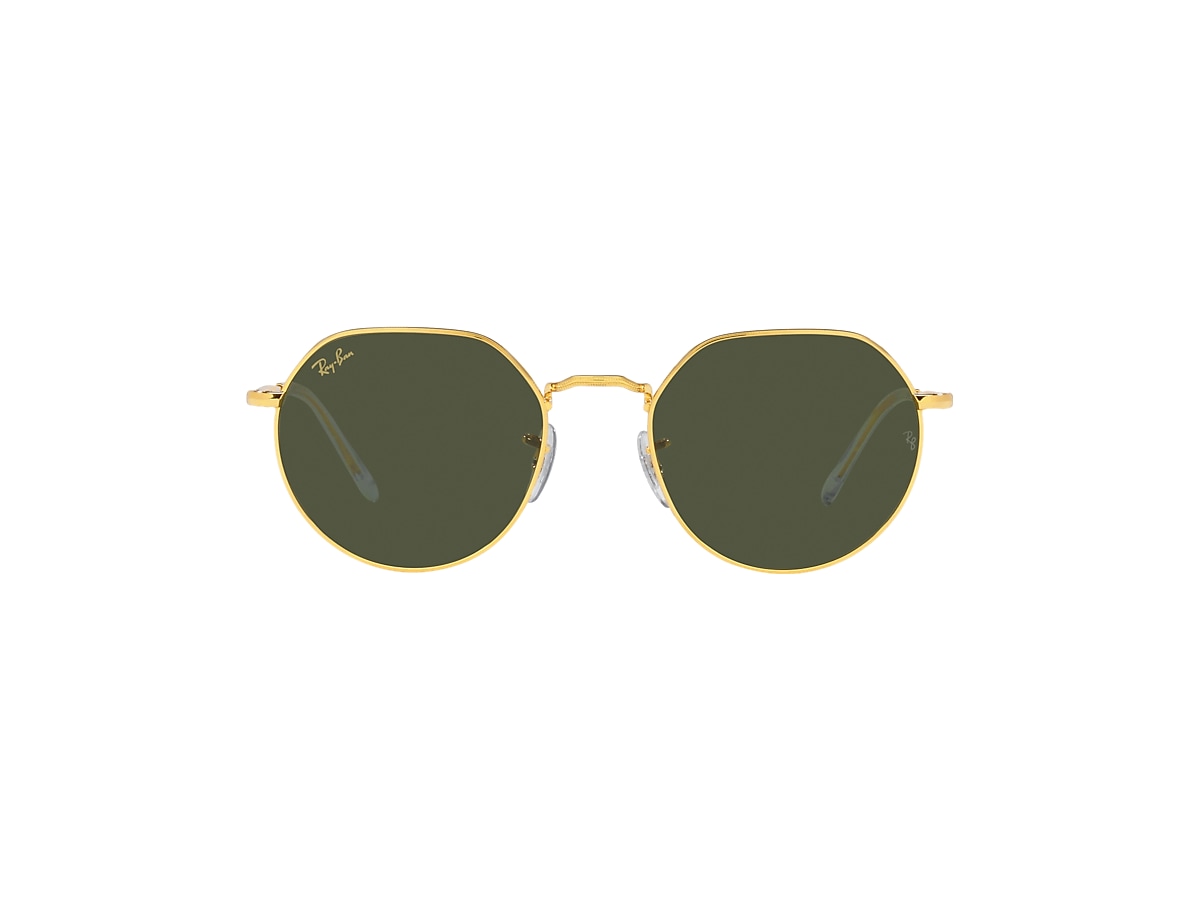 Jack Sunglasses in Gold and Green | Ray-Ban®