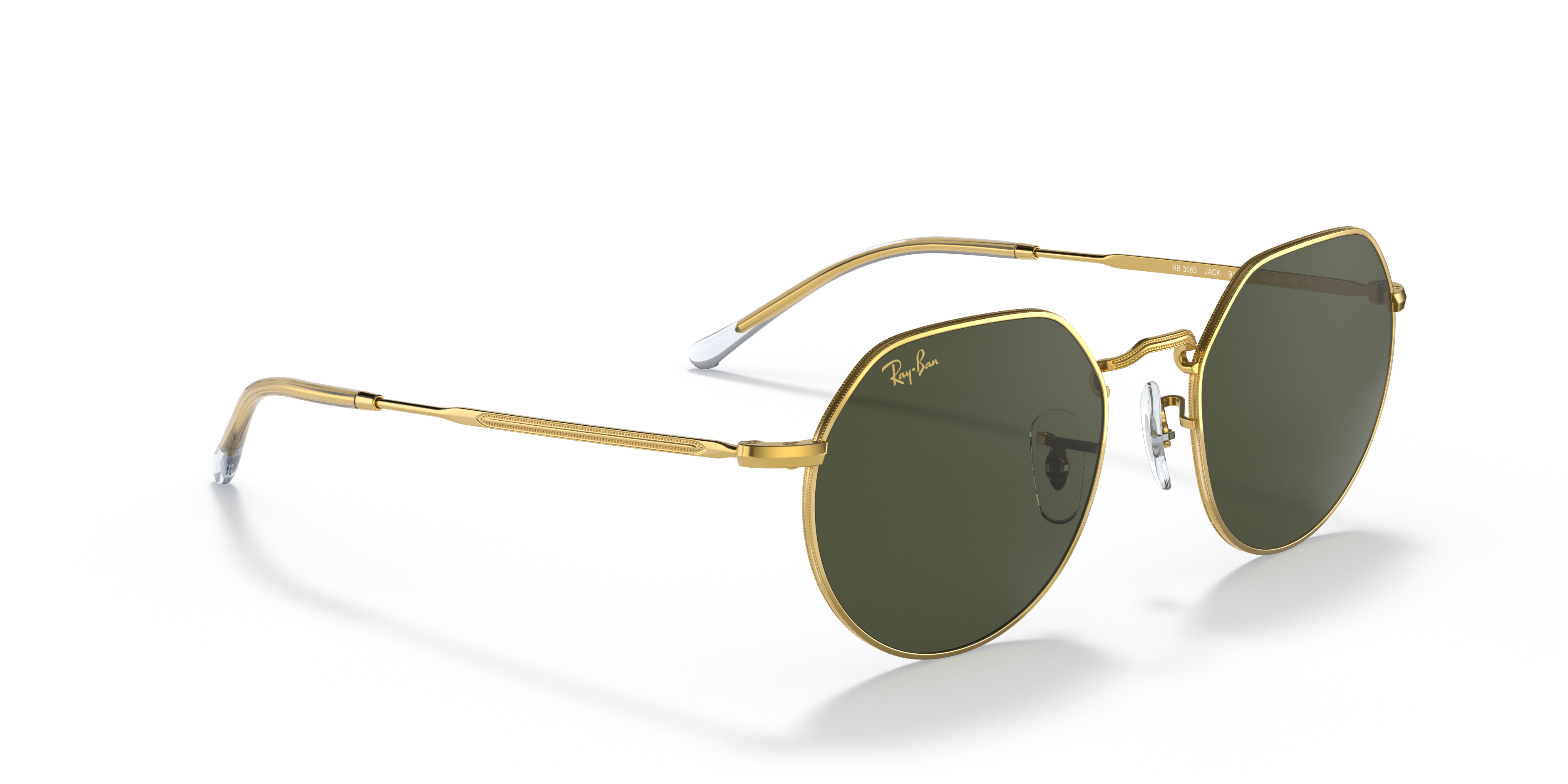 ray ban green and gold