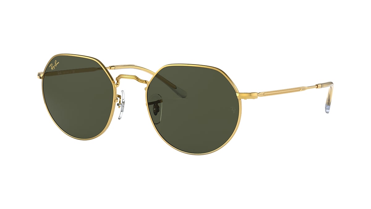 JACK Sunglasses in Gold and Green - RB3565 | Ray-Ban® EU