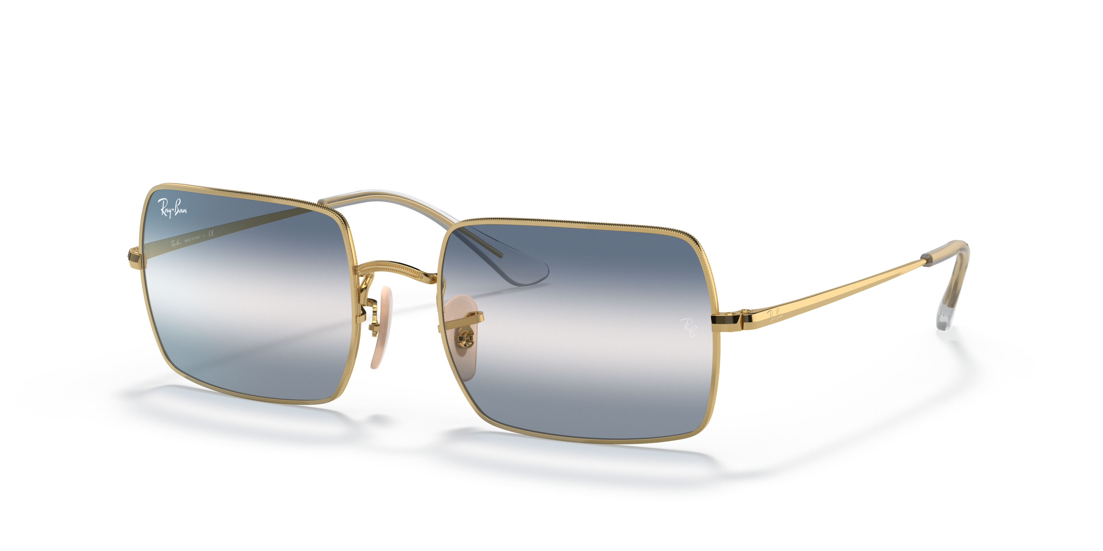 ray ban gold square glasses